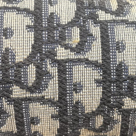 Christian Dior Trotter Saddle Bag Leather Navy - Picture 7 of 9